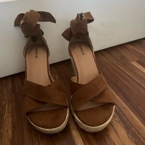 Torrid Lace-Up Espadrille Wedge - Brown (WW)